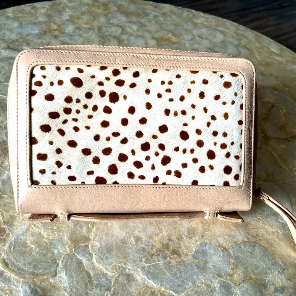 💫NWOT ! CALF HAIR & LEATHER CLUTCH ! Stunning !!